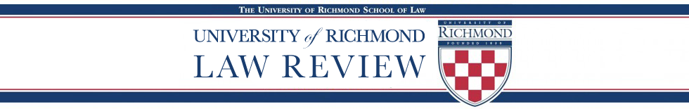 University of Richmond Law Review