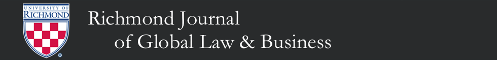 Richmond Journal of Global Law & Business Header
