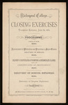 Richmond College. Closing Exercises. Programme - 1874