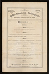 Closing Exercises - Richmond College - Program - 1895