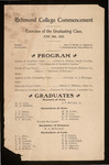 Richmond College Commencement - 1902