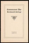 Commencement Day Richmond College - 1917