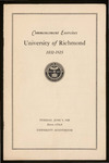 Commencement Exercises University of Richmond - 1925