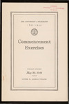 The University of Richmond Commencement Exercises Program - 1944