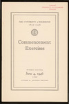 The University of Richmond Commencement Exercises - 1946