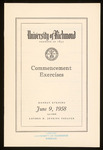 University of Richmond Commencement Exercises Program - 1958