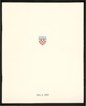 University of Richmond Commencement Exercises Program - 2003