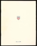 University of Richmond Commencement Exercises Program - 2005