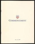 University of Richmond Commencement Exercises Program - 2009