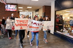 Feminist Flash Mob with Posters at Tyler Haynes Commons by Patricia Herrera and Mariela Méndez