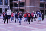 Feminist Flash Mob Intervention in front of Gottwald Center for the Sciences by Patricia Herrera and Mariela Méndez