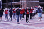 Feminist Flash Mob Intervention in front of Gottwald Center for the Sciences by Patricia Herrera and Mariela Méndez