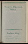 Catalog of the Graduate School 1949