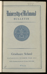 Catalogue of the Graduate School - 1955