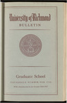 Catalogue of the Graduate School - 1956
