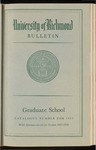 Catalogue of the Graduate School - 1957