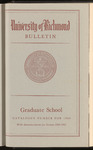 Catalogue of the Graduate School - 1960