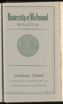 Catalogue of the Graduate School - 1961