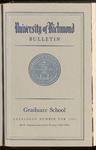 Catalogue of the Graduate School - 1963