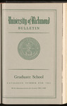 Catalogue of the Graduate School - 1965