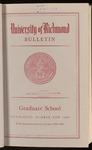 Catalogue of the Graduate School - 1966