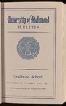 Catalogue of the Graduate School - 1967