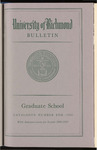 Catalogue of the Graduate School - 1969