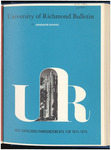 Catalogue of the Graduate School - 1974