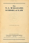 University of Richmond Bulletin: T.C. Williams School of Law Catalogue for 1935-1936