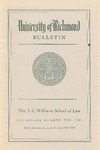University of Richmond Bulletin: Catalog of the T.C. Williams School of Law for 1965-1966