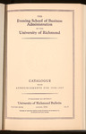 The Evening School of Business Administration of the University of Richmond