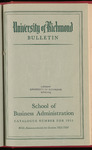 University of Richmond Bulletin Evening School of Business Administration