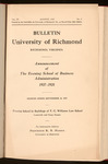 Bulletin University of Richmond
