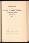 Announcement of Evening School of Business Administration