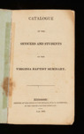 [First] Catalogue of the Officers and Students of the Virginia Baptist Seminary