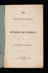 The First Annual Catalogue of the Officers and Students of Richmond College