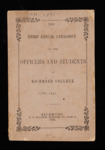 The Third Annual Catalog of the Officers and Students of Richmond College