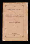 The Tenth Annual Catalogue of the Officers and Students of Richmond College