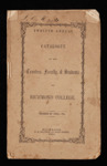 Twelfth Annual Catalogue of the Trustees, Faculty, & Students of Richmond College