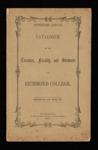 Fifteenth Annual Catalogue of the Trustees, Faculty, and Students of Richmond College