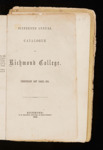 Sixteenth Annual Catalogue of Richmond College