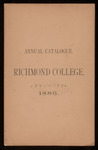 Annual Catalogue - Richmond College - 1886