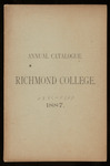 Annual Catalogue - Richmond College - 1887
