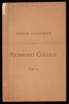 Annual Catalogue of Richmond College