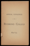 Annual Catalogue of Richmond College