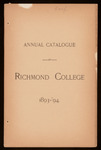 Annual Catalogue of Richmond College