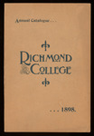 Annual Catalog - Richmond College - 1898