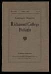 Richmond College Bulletin - 1915