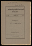 University of Richmond Bulletin
