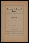University of Richmond Bulletin